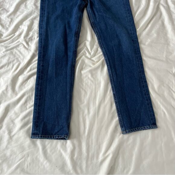 Agolde Dark Wash High Rise Straight Crop Buttonfly Jeans Women’s 26/2 - Picture 4 of 10